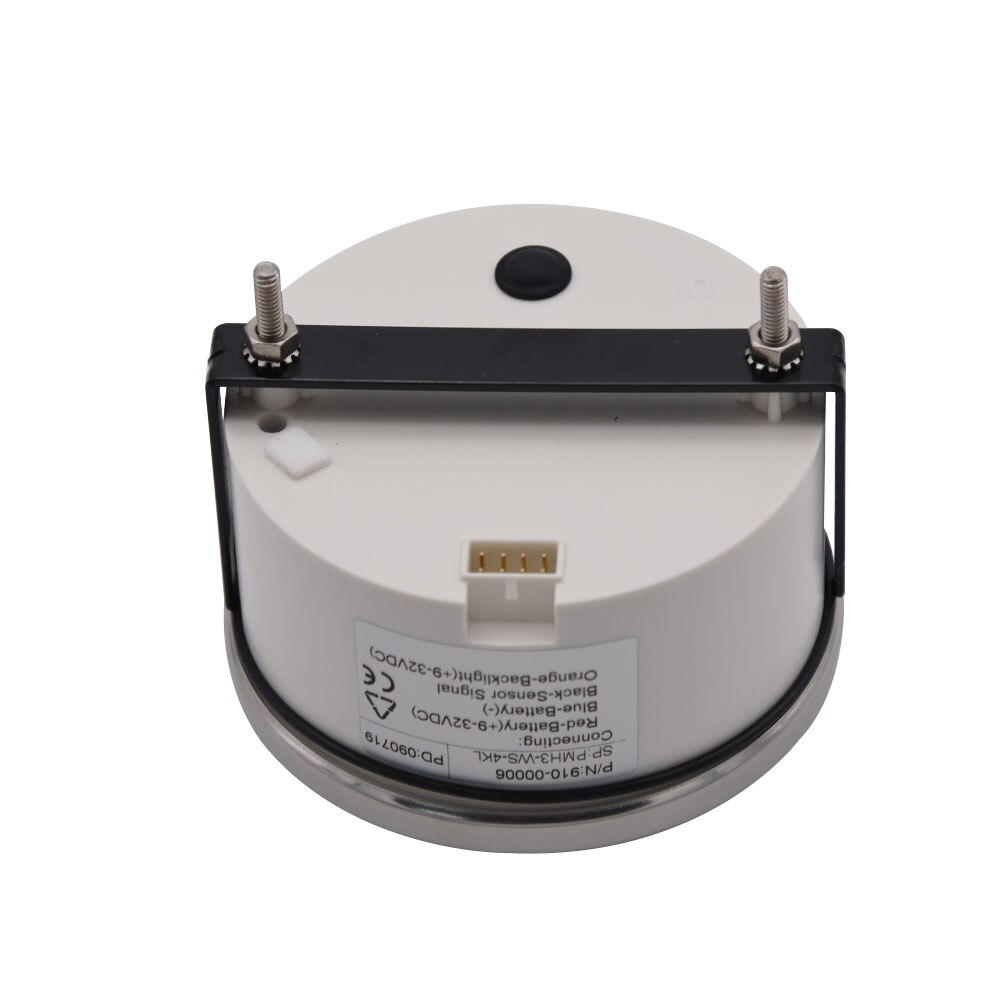 Tachymètre étanche pour bateau | 85mm rpm mètre avec sabot LCD 4000/6000/8000 RPM Tacho mètre avec rétro-éclairage rouge 12V 24V