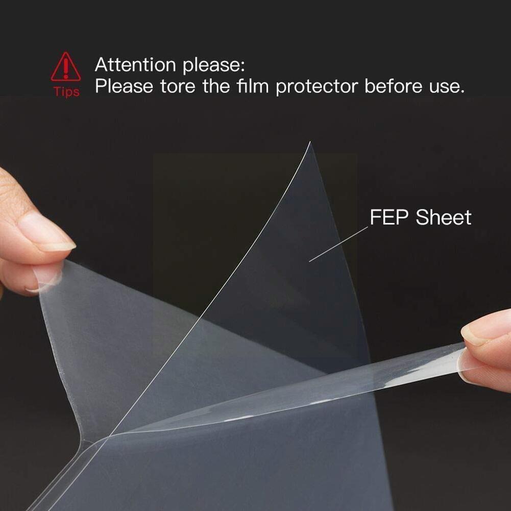 5Pcs Fep Film Voor 3D Printer Release Film Licht Hechting Film Corrosie Fep Transmissie 0.15Mm Weerstand Film Licht cast