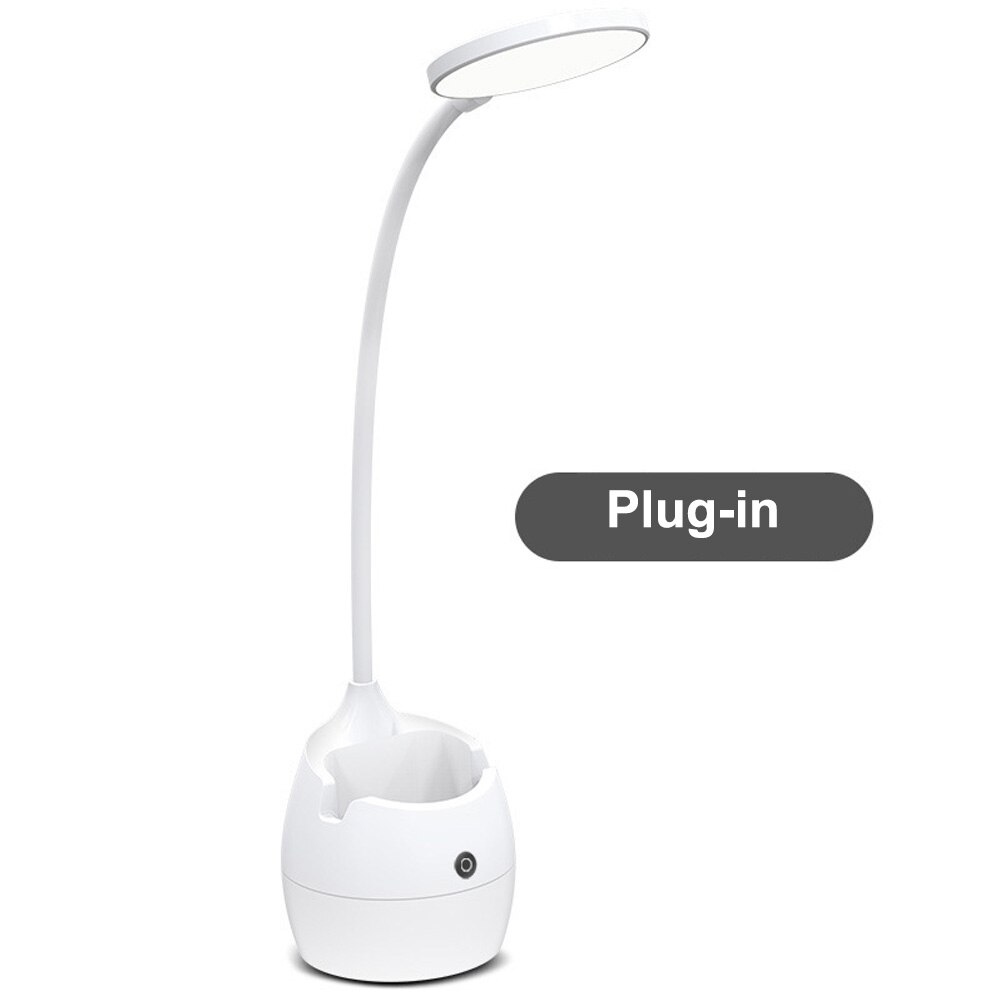 Bureaulamp Usb Led Tafellamp Tafellamp Met Clip Bed Leesboek Licht Led Bureaulamp Tafel Touch 3 modi: C Plug in
