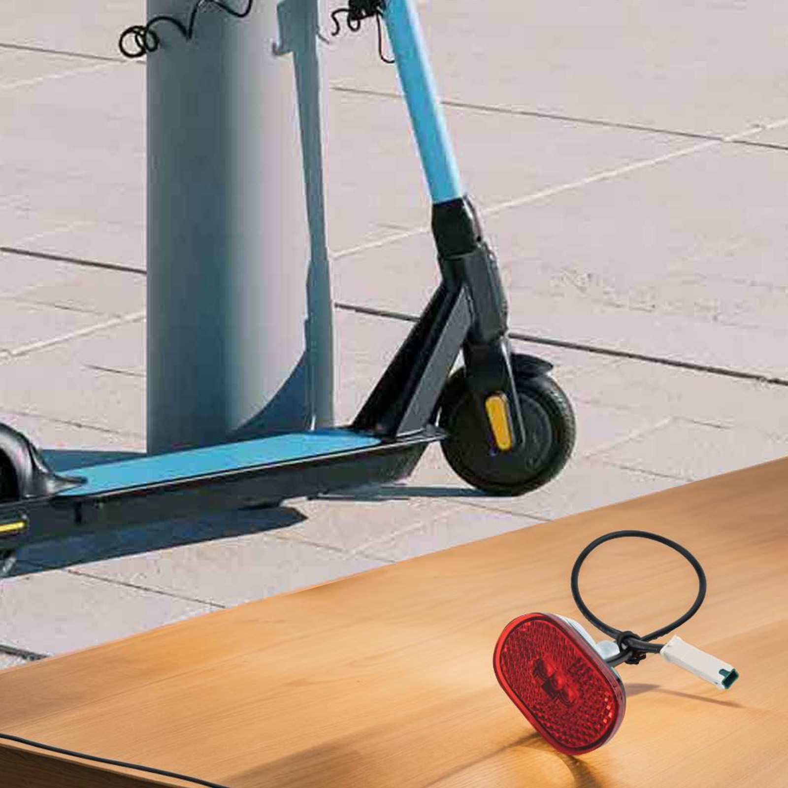 Für-Xiaomi PRO2 Roller Zubehör Original Hinten Wasser Barriere Bremse Rücklicht Rücklicht Direkt Teile