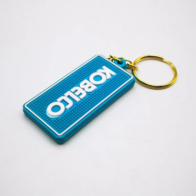 2pcs K250 Key For Kobelco For Excavator Heavy Equipment Keychain Ignition Key with Bucket Key Chain: Yellow