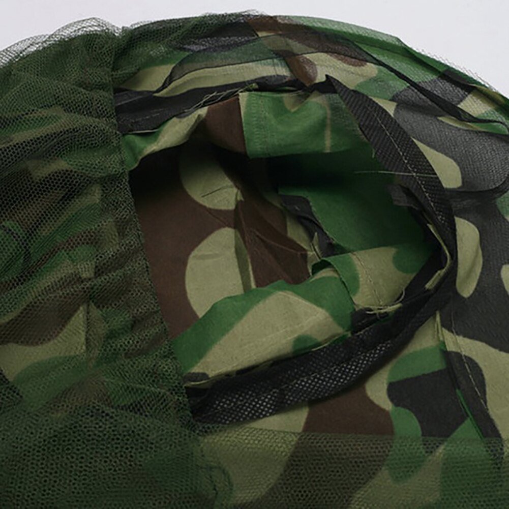 Odkryty kapelusz kamuflażowy osłona z siatki moskitiera owad siatka na robaki twarz kemping ochraniacz