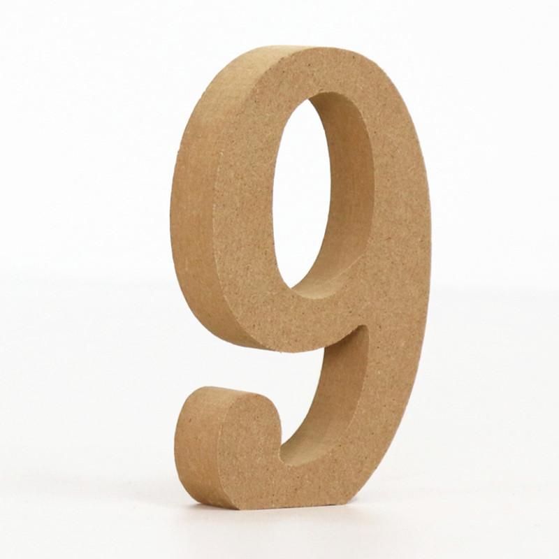 DIY 10cm Wood Color Letters Alphabet Word Letter Art Crafts Free Standing Name Party Wedding Home Decor Year Surprise: light brown