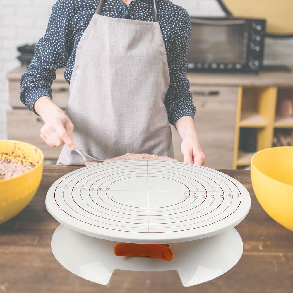 Snap Buckle Fixable Cake Turntable Stand Light Stable Cake Turntable DIY ABS Turntable Baking Cake Decorating Tools
