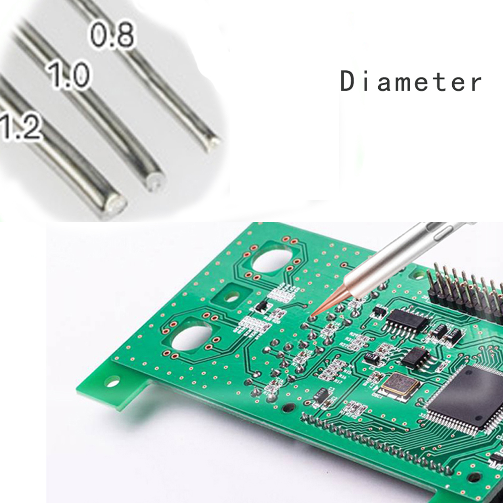 Rosin Core Solder Wire 0.8/1.0/1.2mm FLUX 2.0% 45FT Tin Lead Tin Wire Melt Rosin Core Solder Welding line Roll 500g