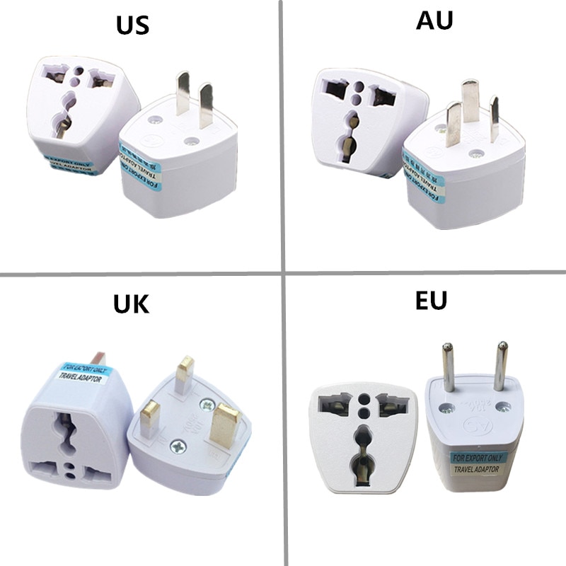 Universal uk us eu au plug adapter australien europæisk rejseadapter elektrisk stik ac converter strøm oplader stikkontakt