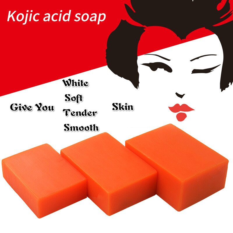 Whitening Skin Kojic Acid Soap Handmade Soaps Glutathione Facial Bath Soap Antibacterial Cleanser