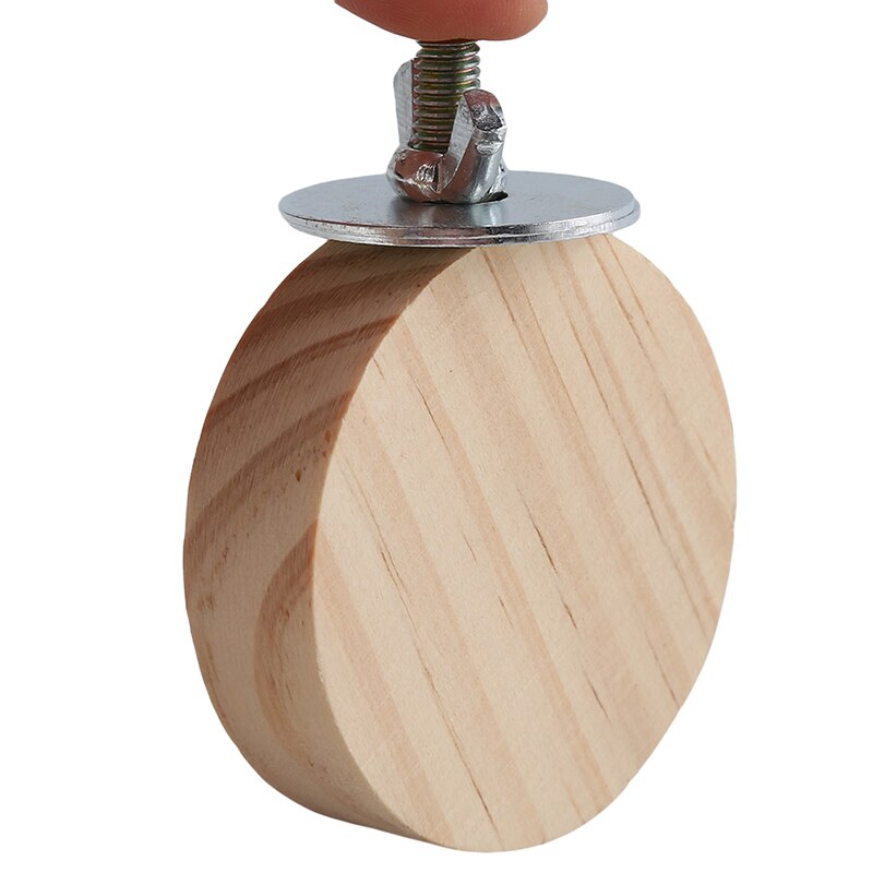 Plataforma de salto pequeña biselada de madera, tablero de pie para loros, ardilla, Chinchilla, crossscut