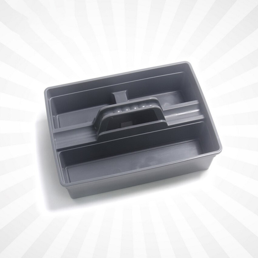 3 Dividers Storage Baskets General Purpose Executive Series Plastic Tote Tray Cleaning Caddy Carry Caddy with Handle