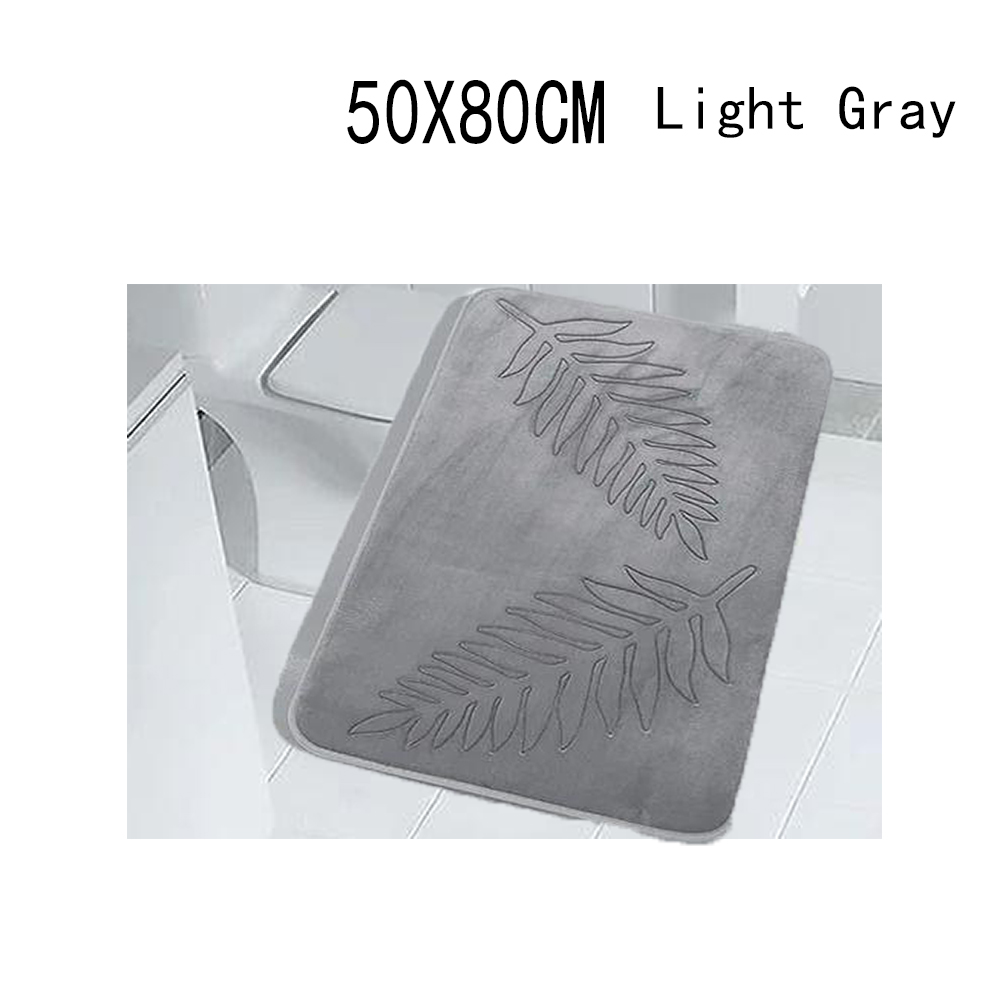 Bath Rug Soft Non-Slip Quick Dry Bath Mat Absorbent floor mat bathroom mat Machine Washable Shower Anti-slip Carpet: VIOLET/紫罗兰