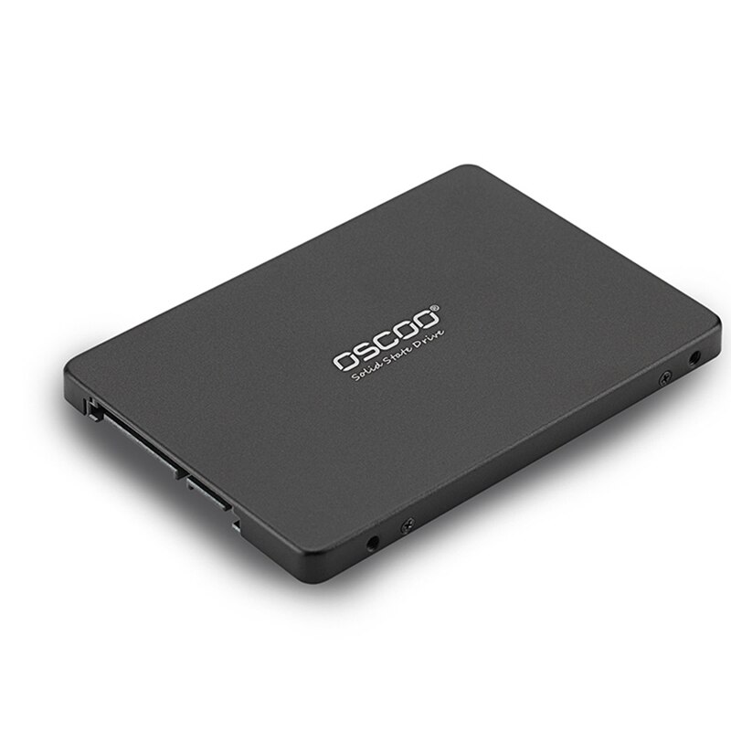 Oscoo ssd 120gb 240gb 480gb 2.5 tommer sataiii sort metal etui 3d nand flash intern solid state harddisk disk