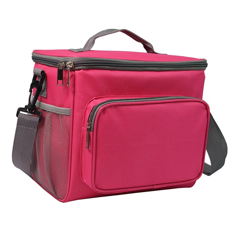 Insulation bag lunch bag portable ice pack aluminum foil ice pack picnic ice pack student lunch box ice pack lunch pack ice pack: Red