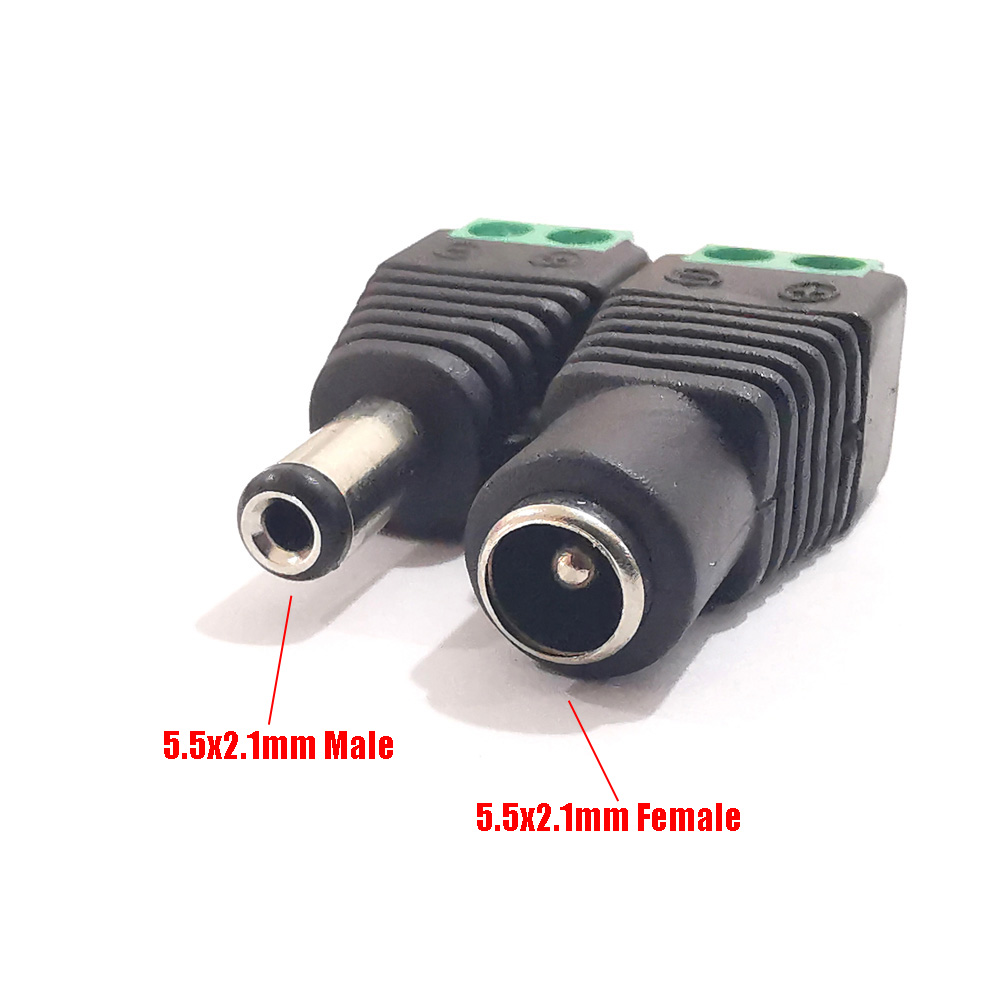 5.5X2.1/2.5Mm 3.5X1.35Mm Man Vrouw Dc Power Kabel Jack Plug Adapter Connector Voor cctv Camera Led Strip