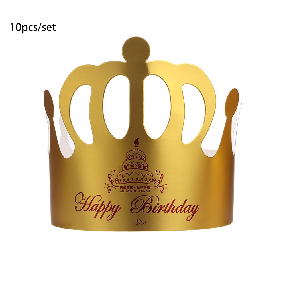 10 cabeça de aniversário, princesa príncipe, coroa... – Grandado