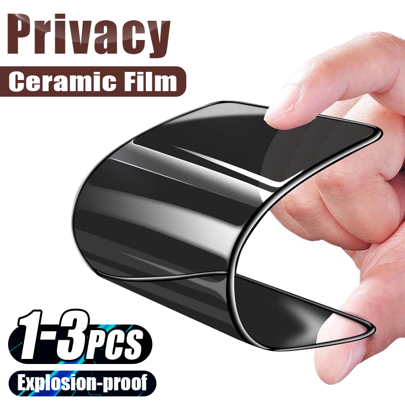 1-3PCS Soft Ceramic Privacy Screen Protector for Realme GT3 GT2 6 7 8 9 10 Pro Plus GT Master Edition Anti Spy Protective Film