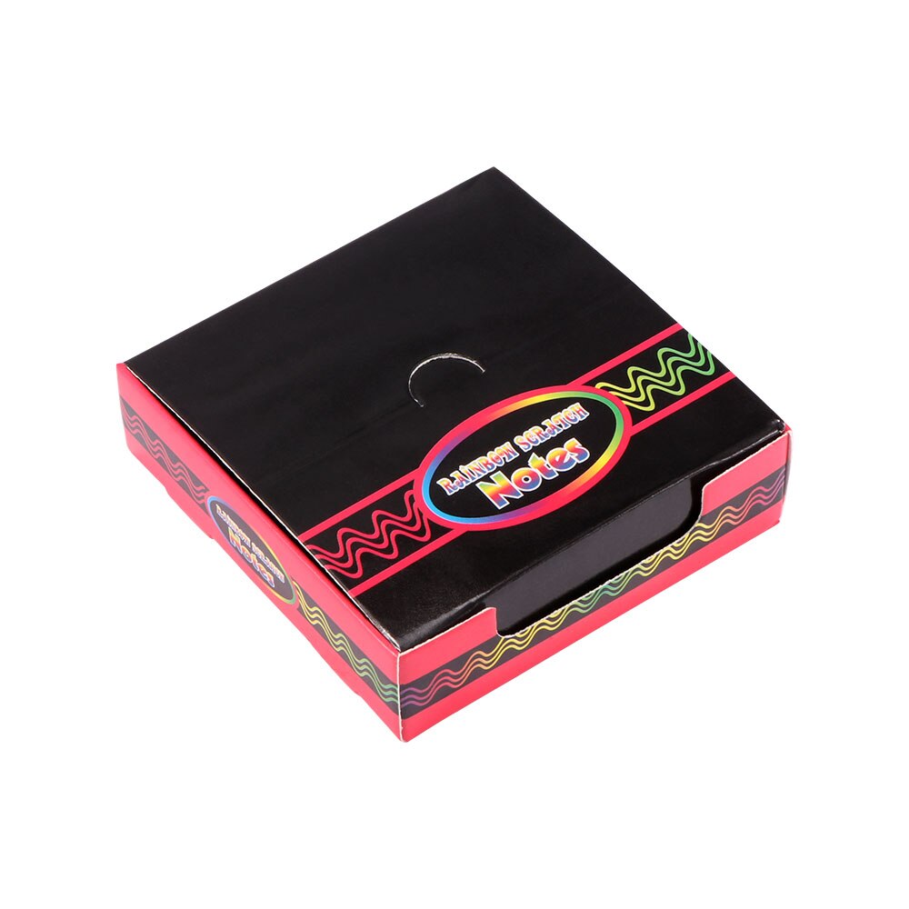 DIY Colorful Mini Scratch Art Notes With Wooden Pen Scratch Drawing Toys Colorful Graffiti Notebook DIY Environmental