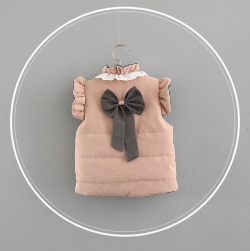 Kids Baby Meisjes Gilet Vest Jacket Mouwloze Winter Warm Vest 0-4 t