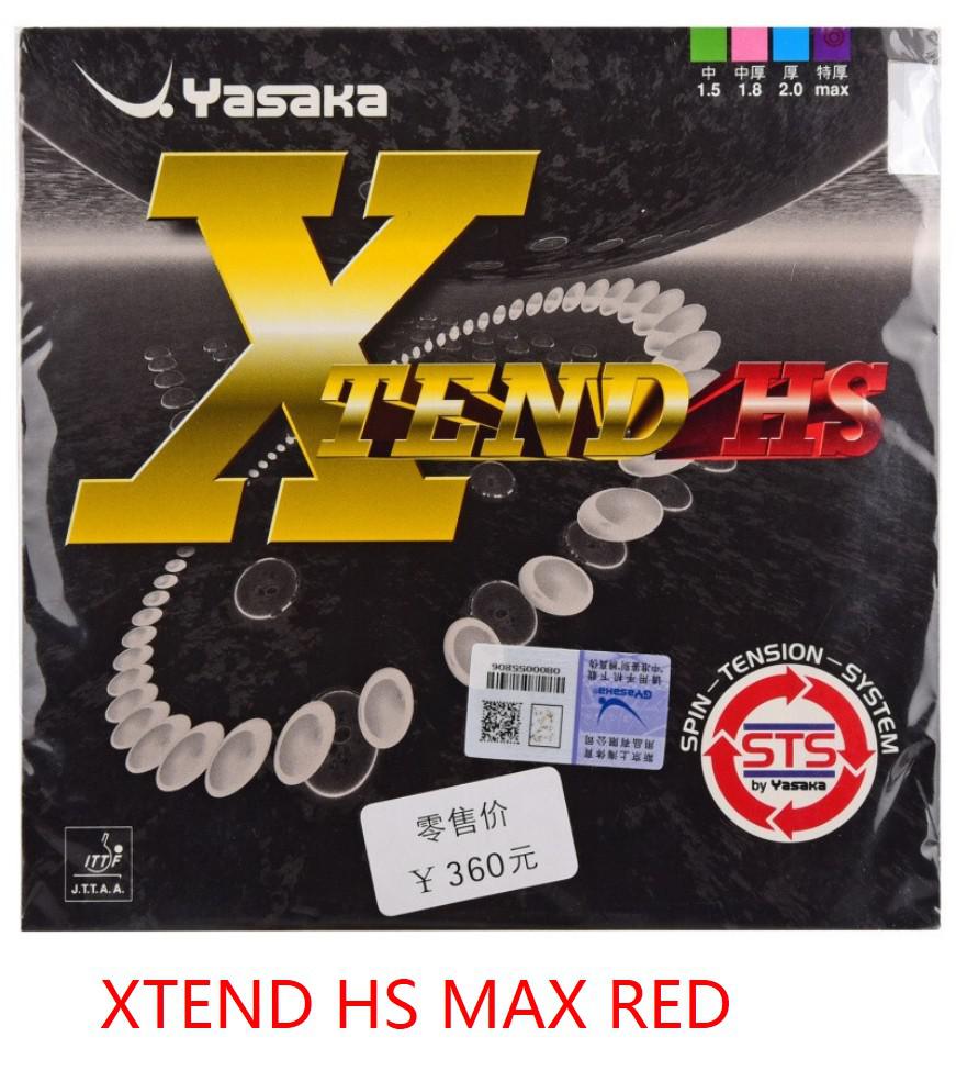 Original Yasaka Xtend Hs Table Tennis Rubber Inner Ping Pong Racket Rubber Pimples In: XTEND MAX HS RED