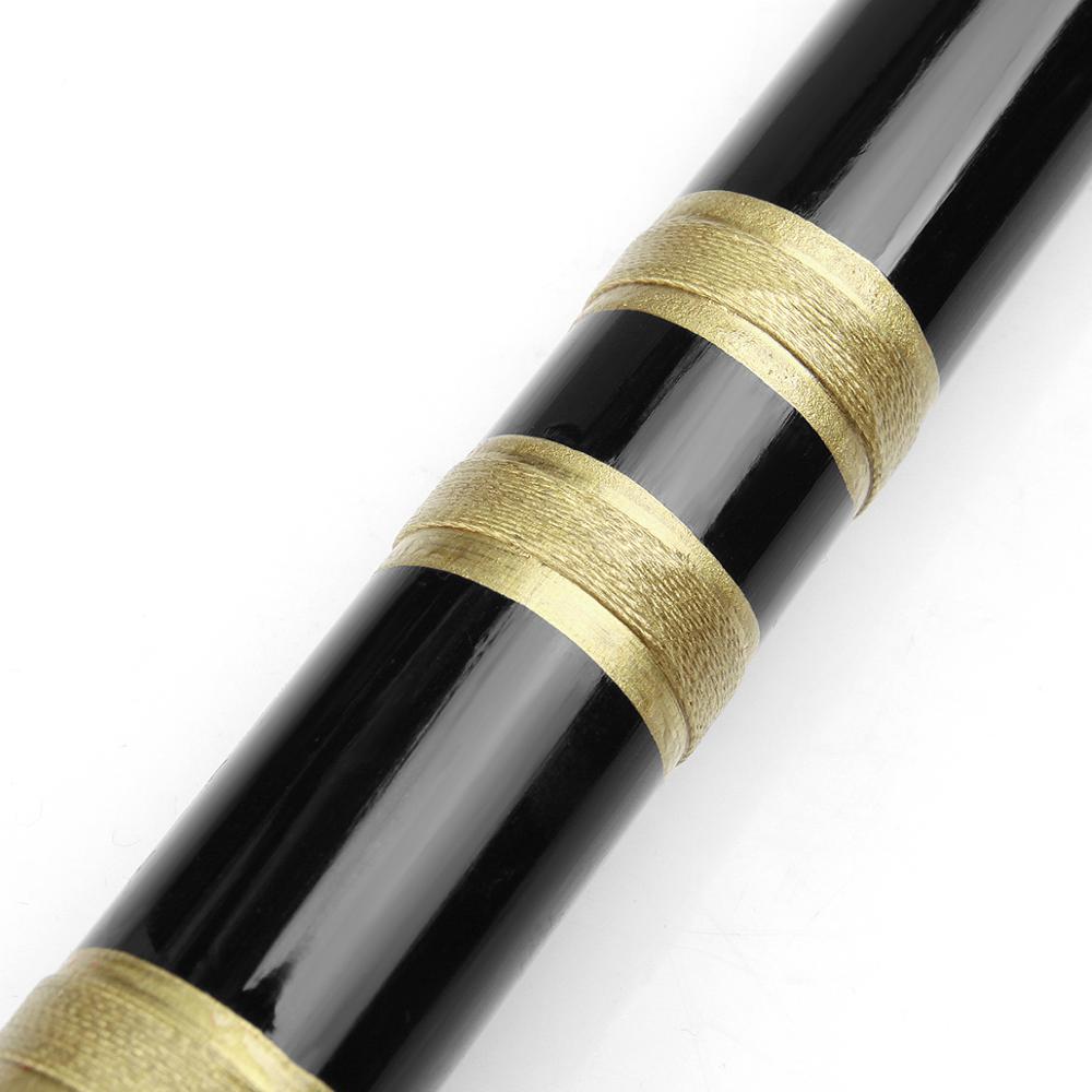 CDEFG Key Black Flute Handmade Bamboo Flute Musical Instrument Flute Dizi with Line also suitable for Beginners
