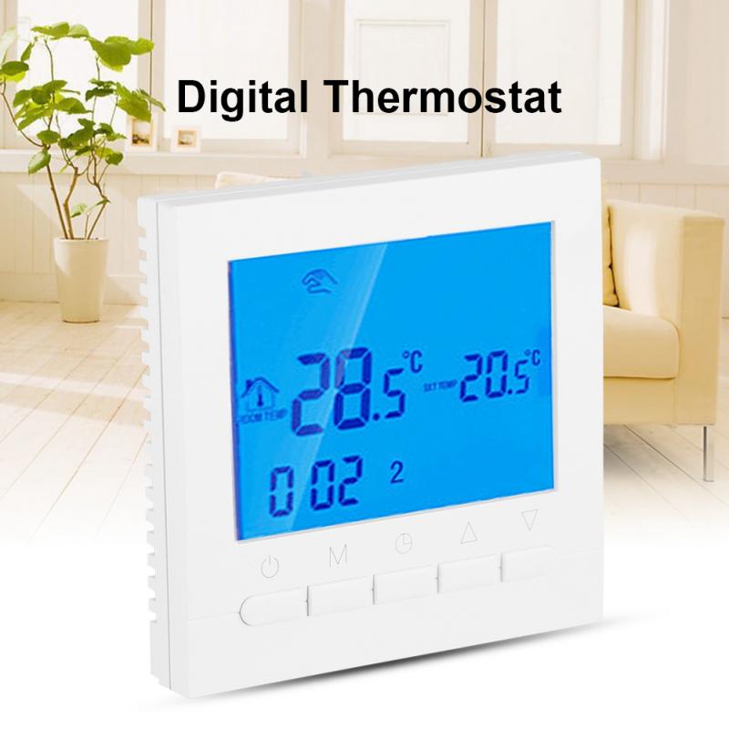 Thermostat Programmable WiFi Wireless Heating Thermostat Digital LCD Screen App Control (110V)