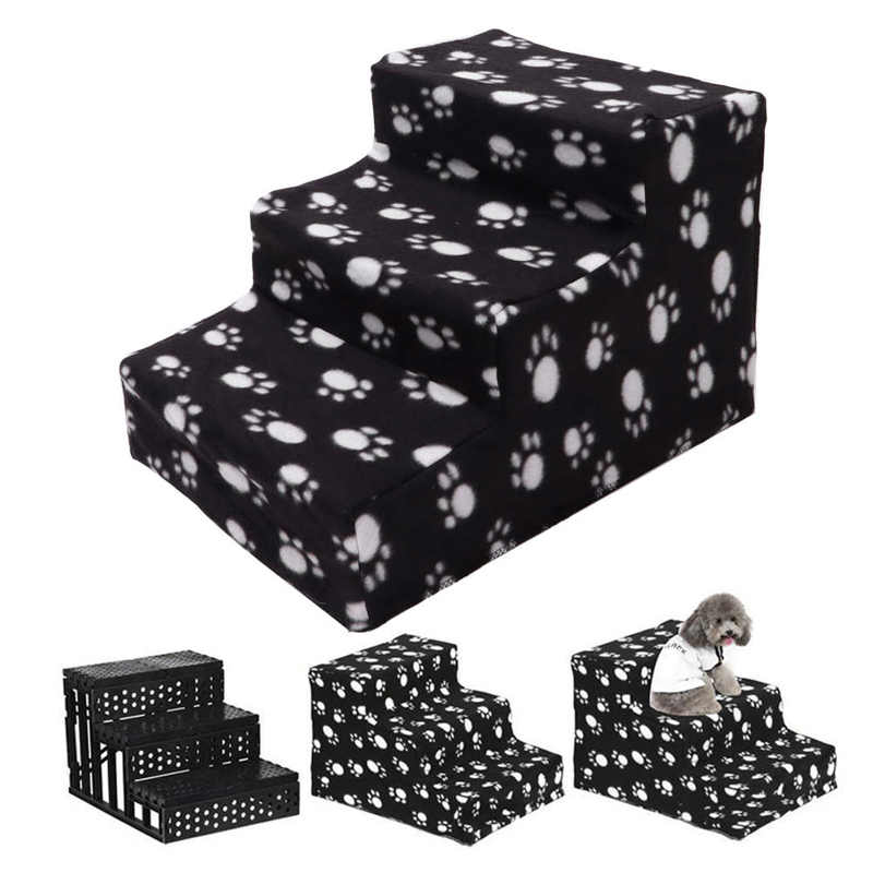 Cat Scratcher Pet Climbing Ladder 3 Tiers Portable Non Slip Removable Dog Stairs for Dogs and Cats Cats Kitten Scratcher