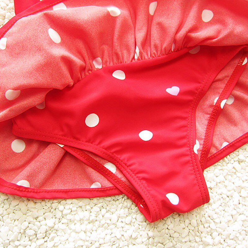 Girls Kid Halter Tankini Set Suit Headband Swimwear Swimming Costume Swimsuit Bikini