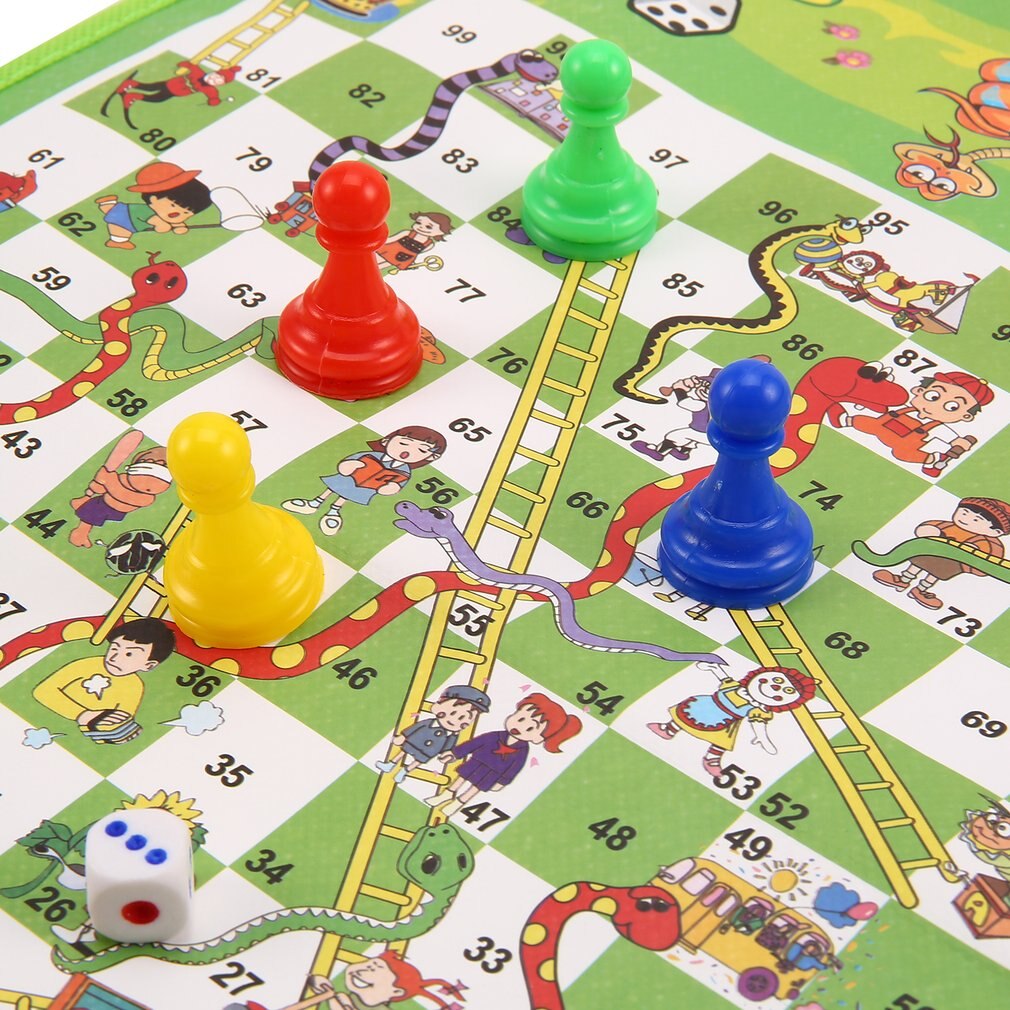 Eltern-Art spiel nicht-gewebten teppich schach schlange & leitern genießen familie spaß