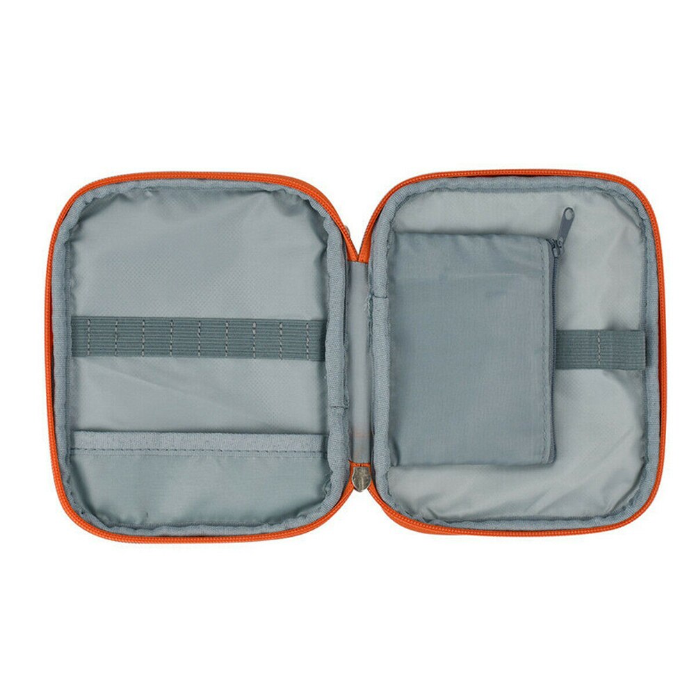 Accessory Rectangle Storage Case Travel Knitting Tool Organizer Sewing Carrying Double Layer Compartments Crochet Hook Bag