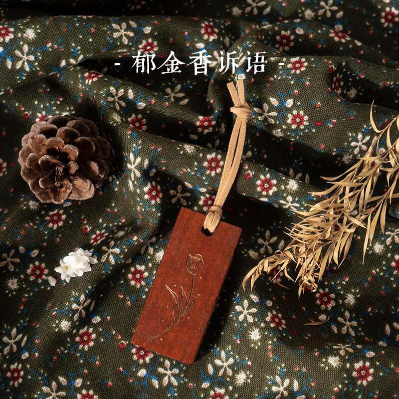 Petite étiquette à suspendre en bordure de plante, étiquette à fleurs peintes, série de journal intime, bricolage, Scrapbooking, fabrication de cartes, décoration: F