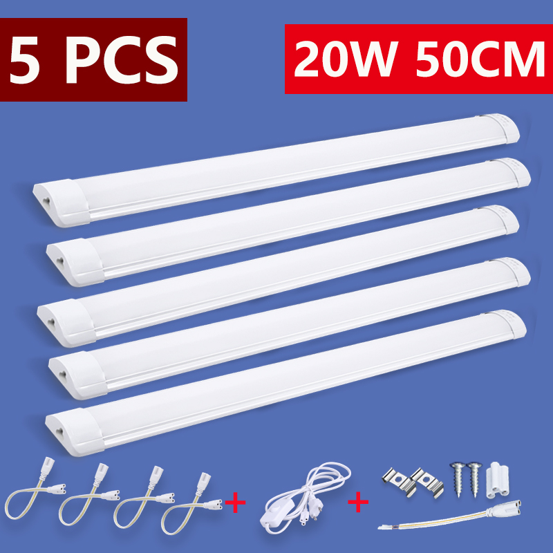 Luces Led para armario de cocina, iluminación Led para armario, 5W, 10W, 20W, lámpara de pared de tubo para habitación, armario, cocina, hogar, 220V