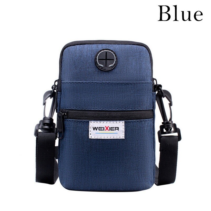 Men Bag Messenger Backpack Shoulder Bags Men's Simple Casual Waterproof Oxford Cloth Pocket Travel Business Handbag: B-navy