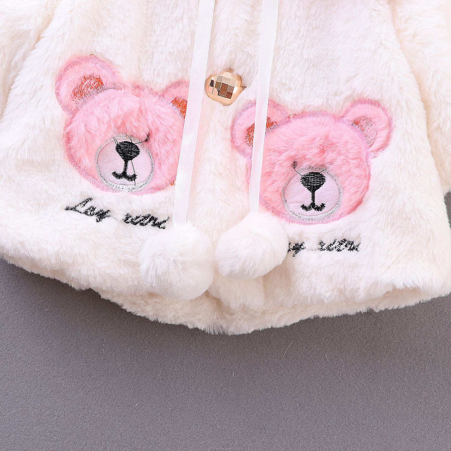 Infant Newborn Baby Girl Coat bear Coat Baby Girl Children Jacket Hooded Cartoon Baby Coat Children Cotton Jacket Winter Coat