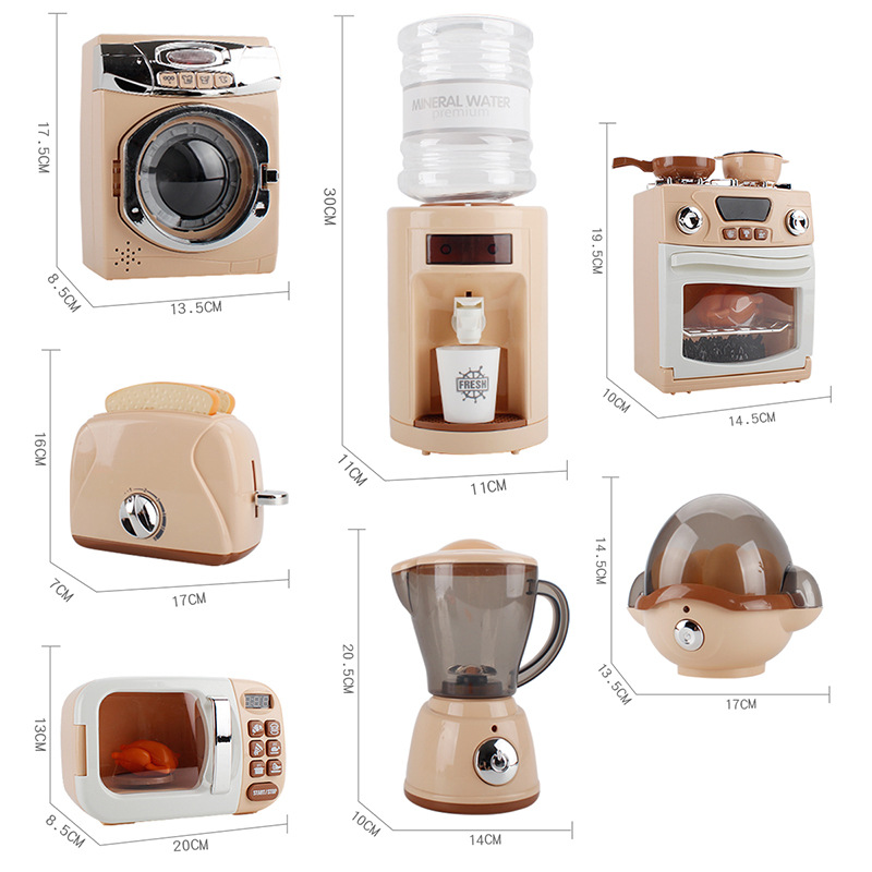 Juguetes para juego de imitación para niños, juego de cocina eléctrico de simulación, horno microondas, juguetes, educativos, juego de aprendizaje Montessori