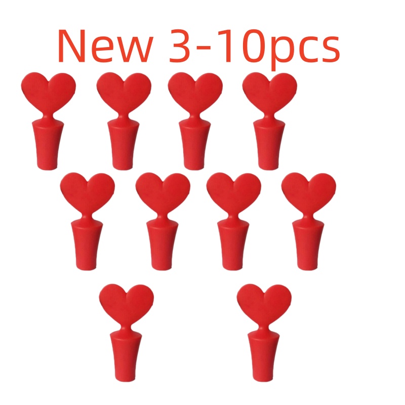 Silicone Champagne Wine Beer Bottle Cork Stopper Plug Wine Bottle Sealer Cap Stopper Bar Kitchen Tool Vacuum Sealed Sealer Plug