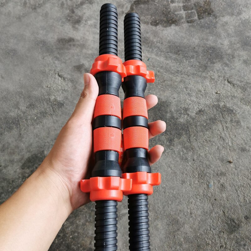 40/50cm håndvægtstang massivt stål vægtløftning spinlock håndvægtsstænger med stik gym hjem fitness træning vægtstænger håndtag