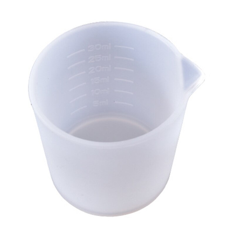 30Ml Siliconen Maatbeker Handgemaakte Diy Sieraden Maken Gereedschap Crystal Epoxy Hars Gemengde Meten Accessoires