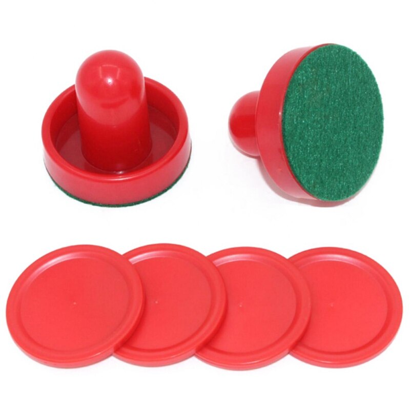 8 st/set hem standard airhockey pushers och puckar, ersättning för spelbord målvaktstillbehör hållbara
