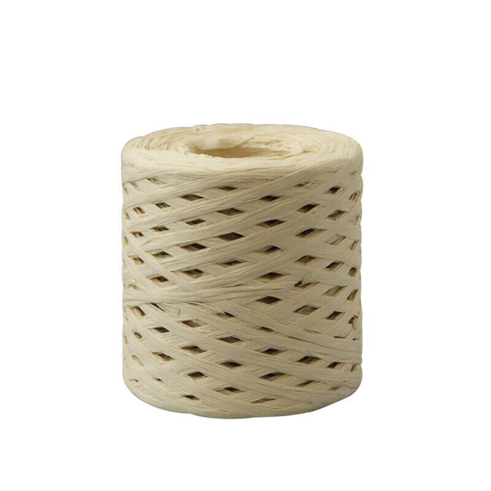 200M Raffia Lint Papier Touw Cord String Wikkelen Pakket Verpakking Creatieve Diy Geweven Cadeaupapier Touw: 1