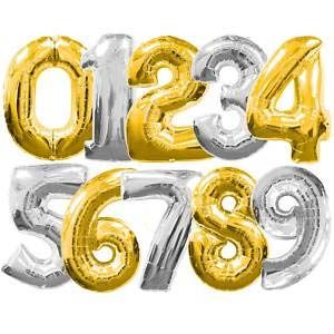 Gold Color Gold 2 Figure Foil Balloon