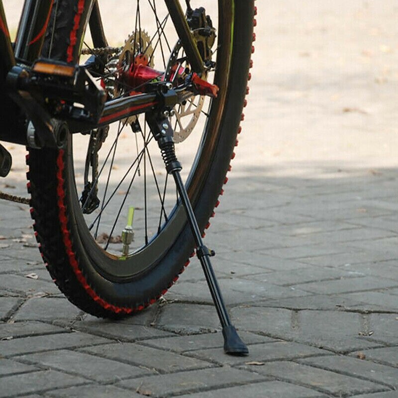 Sykkel sykkel kickstand justerbar mtb landeveissykkel side kickstand sykkel parkeringsstøtte støtte fot sykkelstang sykkel deler