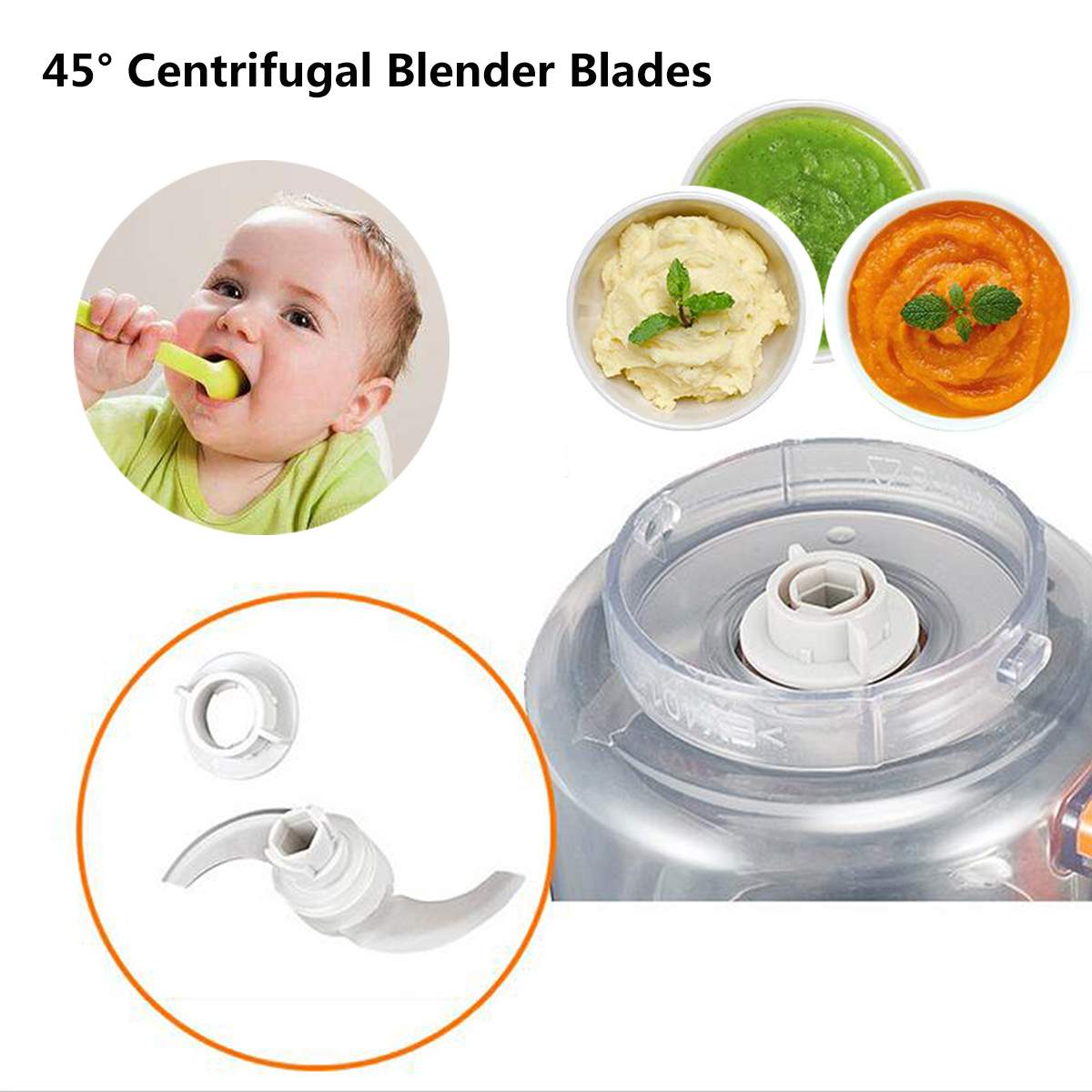 Baby Feeding Food Maker Electric Toddler Blenders Steamer Processor BPA Free Food-Graded PP EU Plug Infant Fruit Vegetable Maker