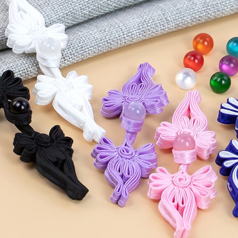 Chinese strikknopen satijn stof sluitingen knop DIY Craft voor Cheongsam Chinees