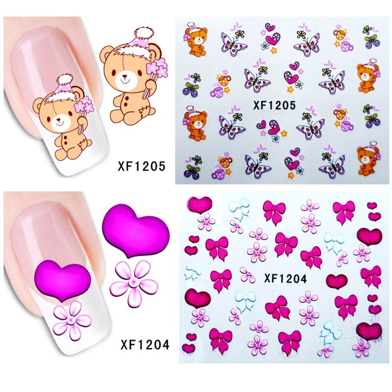 Stickers Nail Art « I LOVE YOU » – Autocollants Pour Décoration D’ongles, Facile à Poser