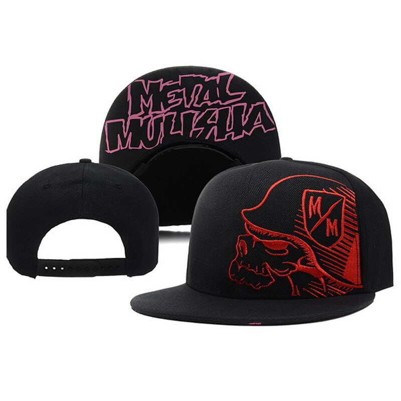 Metal mulisha justerbar baseball hat hip hop snapback kasket til mænd kvinder kasketter skalle touca hat: Farve 9