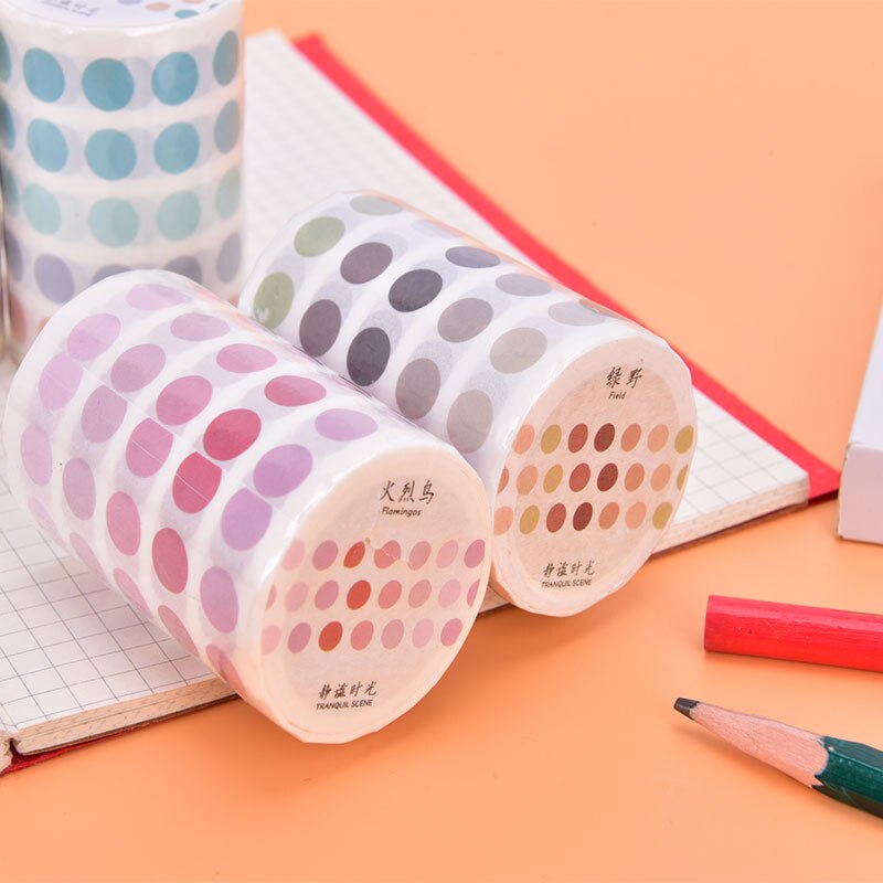 DIY Decoration Basic Material Stickers Base Element Dot Decorative Adhesive Tape Dot Masking Tape DIY Sticker Label