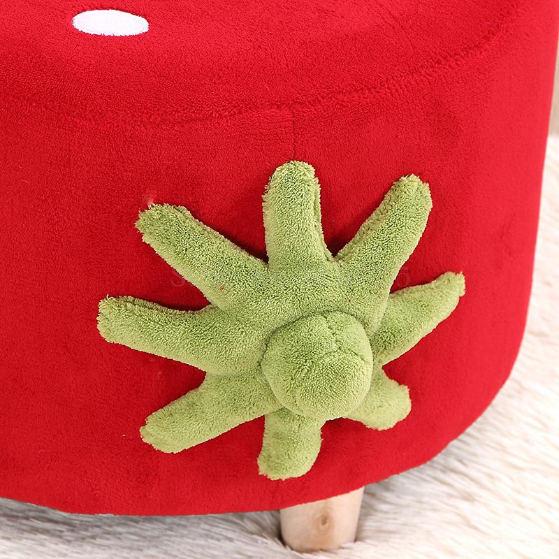 Children's small sofa stool big child baby kindergarten strawberry coral velvet bedroom home simple sofa chair