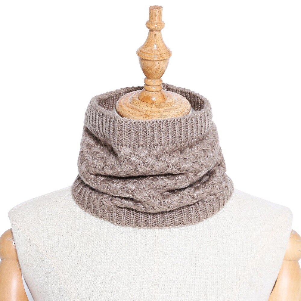 Chauffe-col écharpe en tricot pour femme | Écharpe hiver pour femme, tricoté, enfant, femme, col anneau, châles, Tube enveloppe, écharpes pour femme