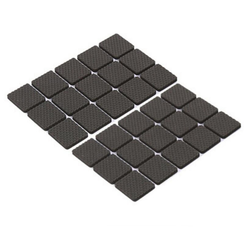 Zachte Verdikking Meubels Been Tapijt Anti Scratch Zelfklevende Floor Protectors Voor Stoel Tafel Anti Slip Stoelpoot Caps: Square 30 pieces