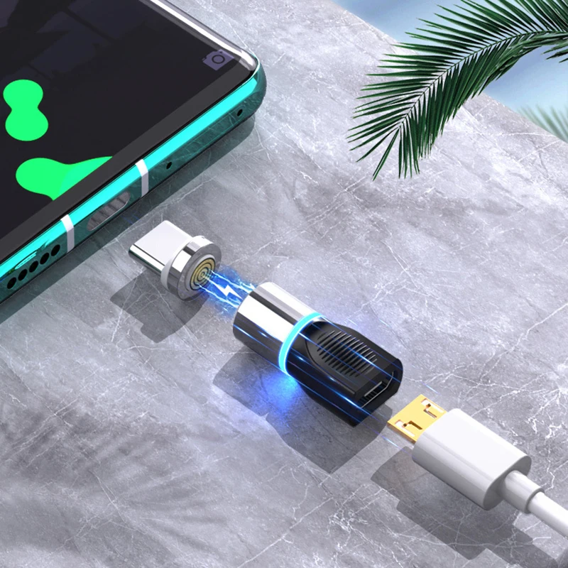 Złącze kabla magnetycznego Adapter kabla telefonu komórkowego Końcówki magnetyczne Micro USB Magnetyczna wtyczka ładowarki Adapter magnetyczny typu C