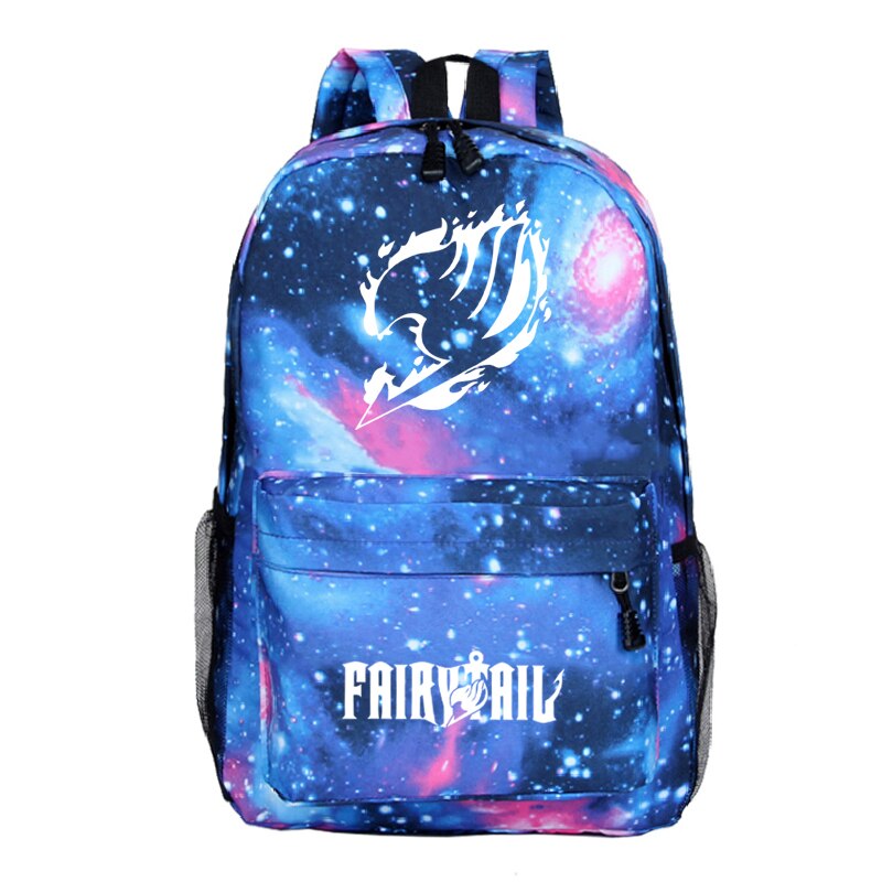 Fairy Tail Backpack Men Women Boys Girls School Mochila Beautiful Back to College Rucksack: 16